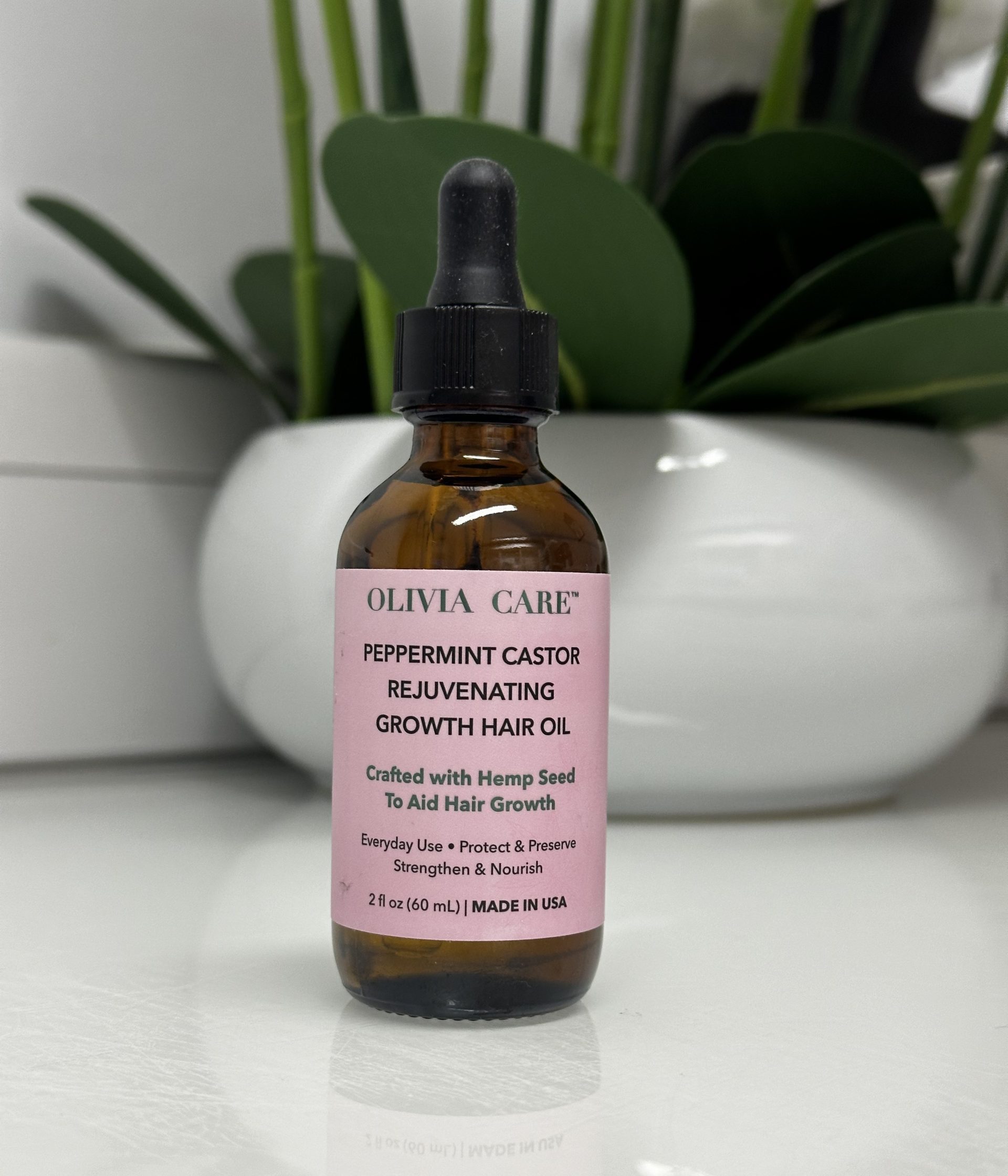 OLIVIA CARE Peppermint Castor Rejuvenating Growth Hair Oil - The Beauty  Room Naas